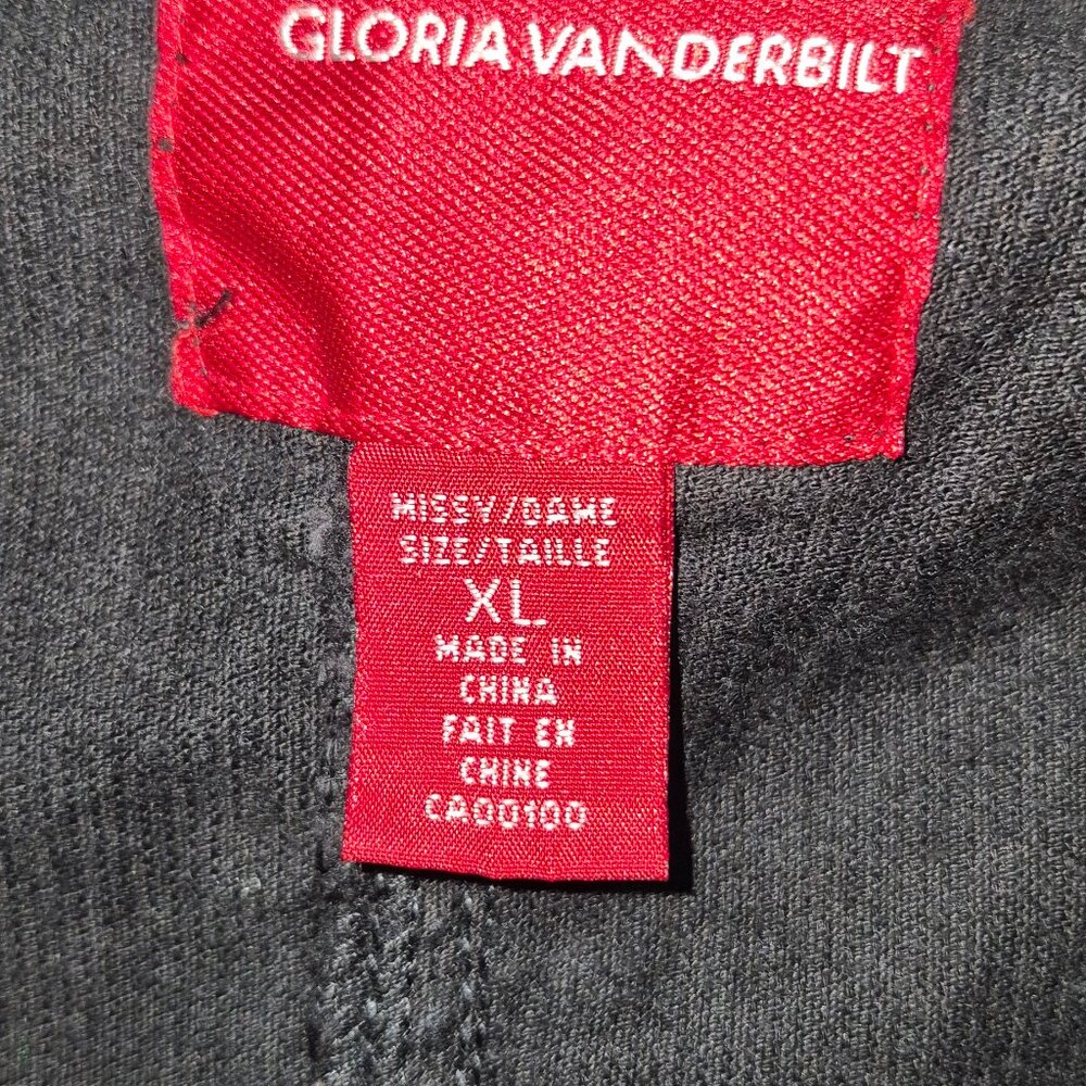 Gloria Vanderbilt Black Cordouroy Women's Blazer size XL Retro Regular Elegant* - Picture 2 of 12